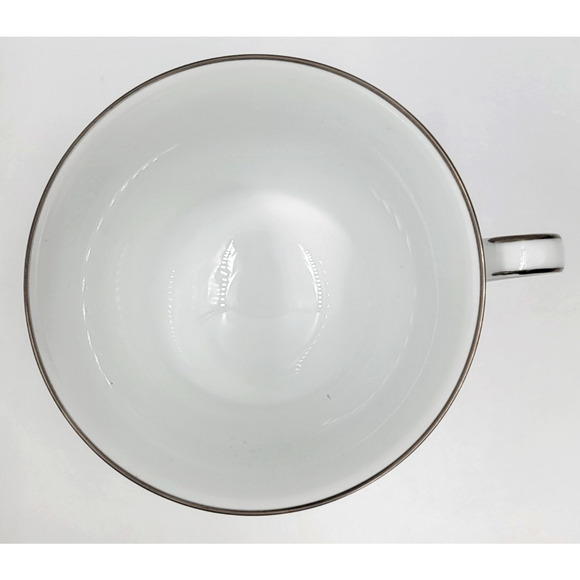 2 Noritake Sweet Leilani 3482 Cup & Saucer Set Gray Pink Roses Platinum Trim - Picture 14 of 15